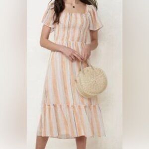 Lauren Conrad Y2K Fairy Dress Size XS Flowy Floral  Milkmaid SKU 7